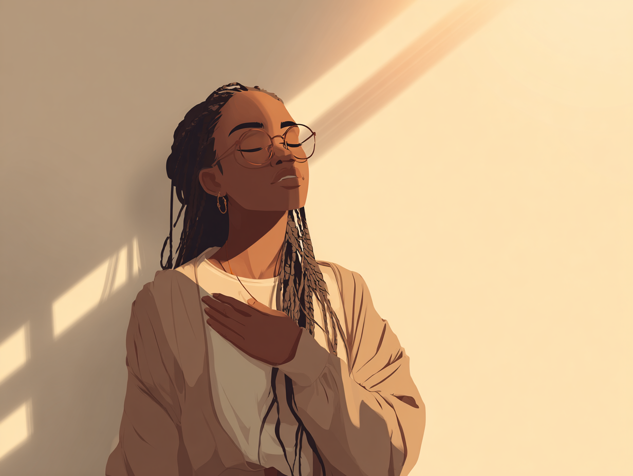 Journal artwork for Life Lessons Series: Be in your skin and fall in love with the feeling. - Onika L. Dainty